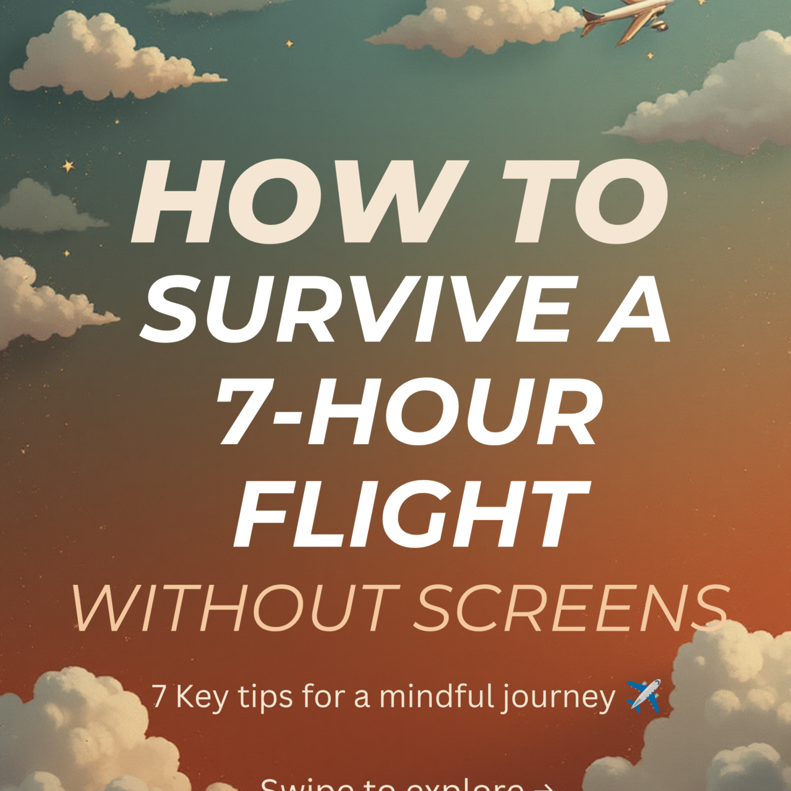 7-Hour Flight Without Screens Carousel Image 1